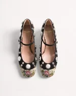 Valentino Mary-Jane Nellcôte Pumps In Papier Floral Jacquard Fabric 30Mm - Image 5